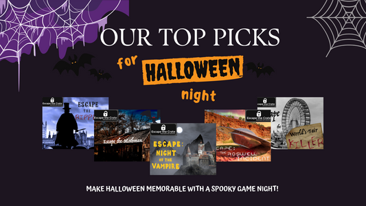 Our Top Picks for Halloween Night! Escape the Crate boxes